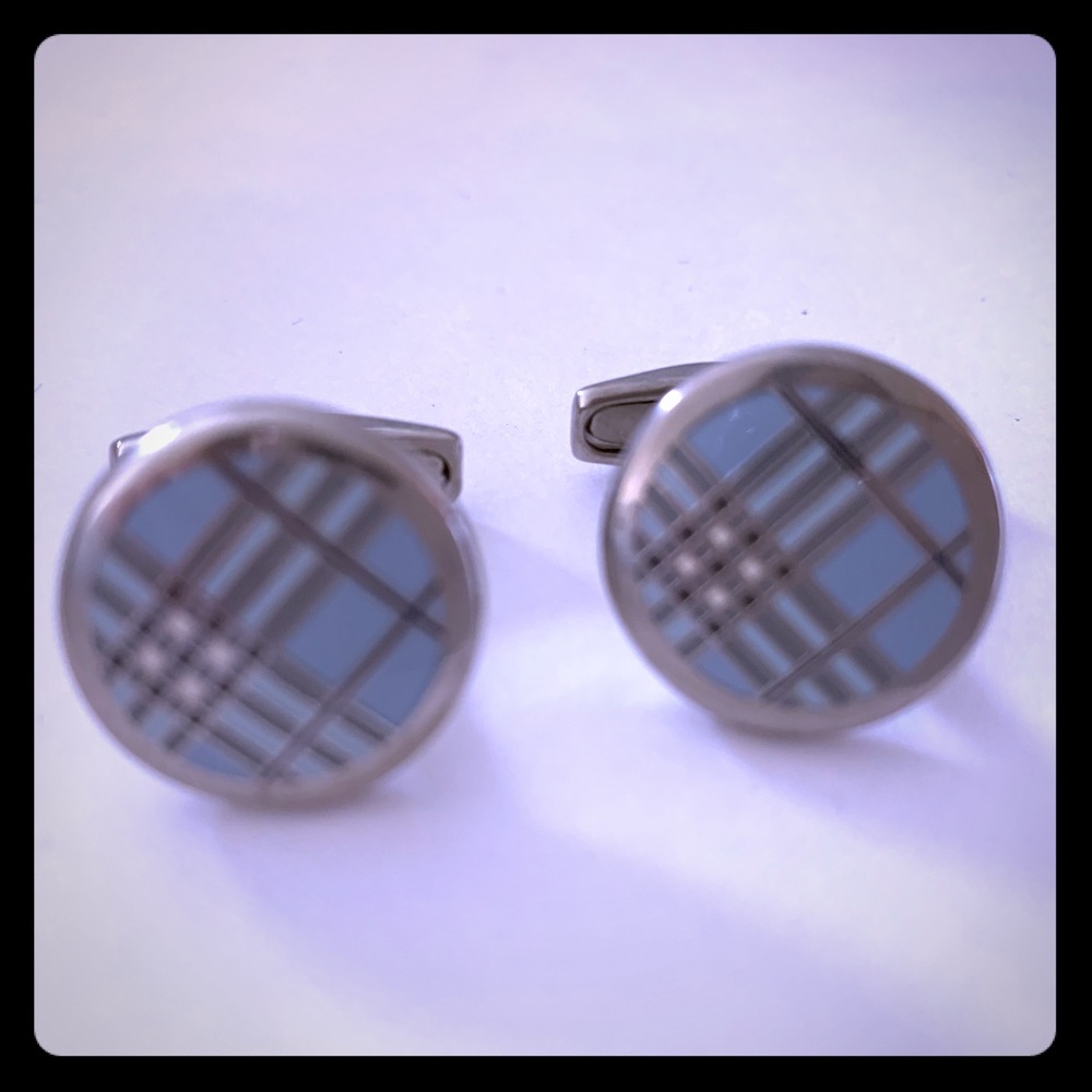Burberry Signature Cufflink - Blue
